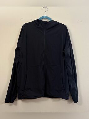 LULULEMON MENS BLACK HOODED ATHLETIC JACKET men’s XL
